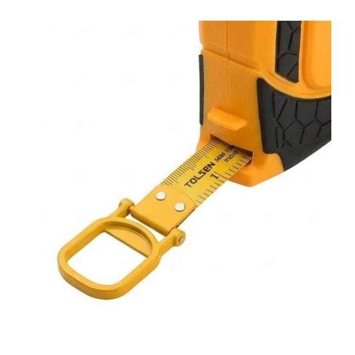 Tolsen tape measure shown in its packaging