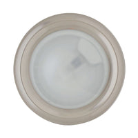 Eurolux satin chrome downlight, front view