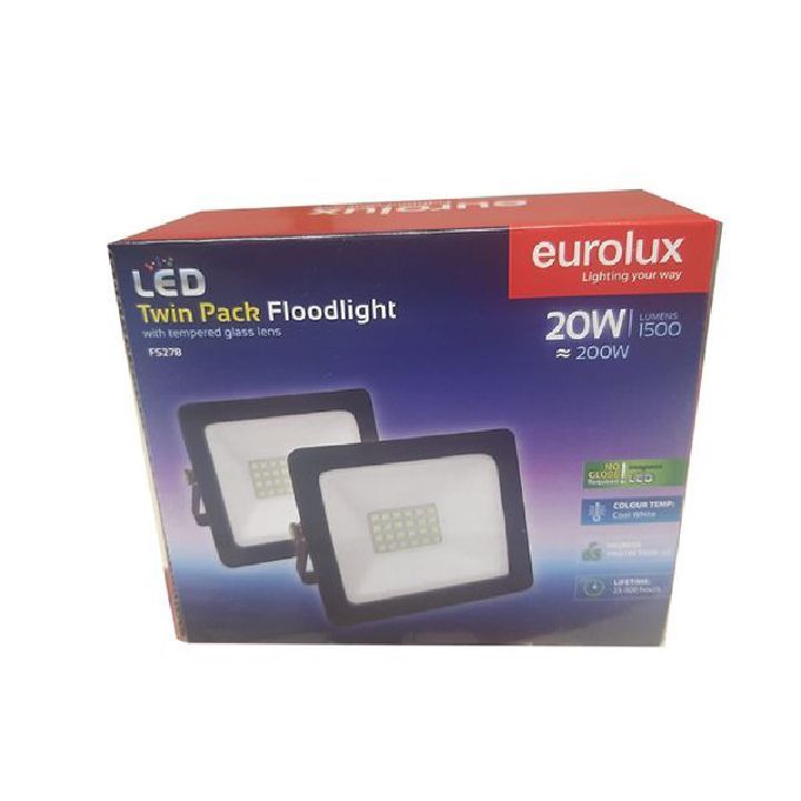 Close-up detail of the Eurolux floodlight