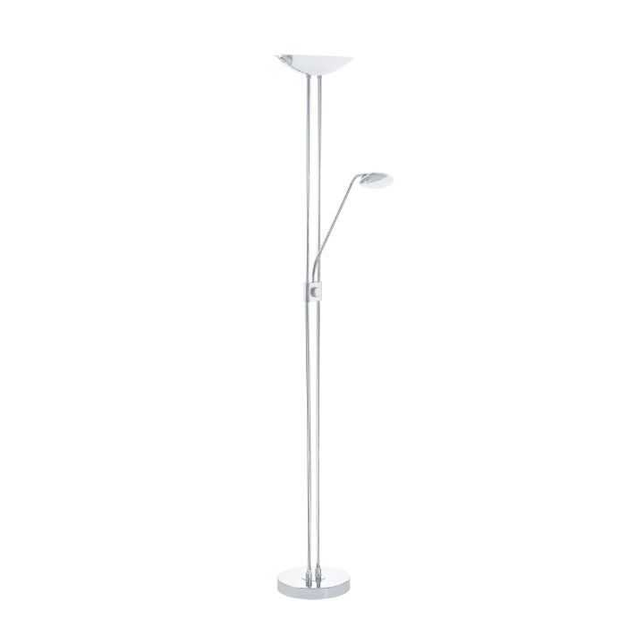 Eurolux silver / satin chrome lamp shown in its packaging