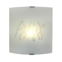Eurolux silver wall light shown in its packaging