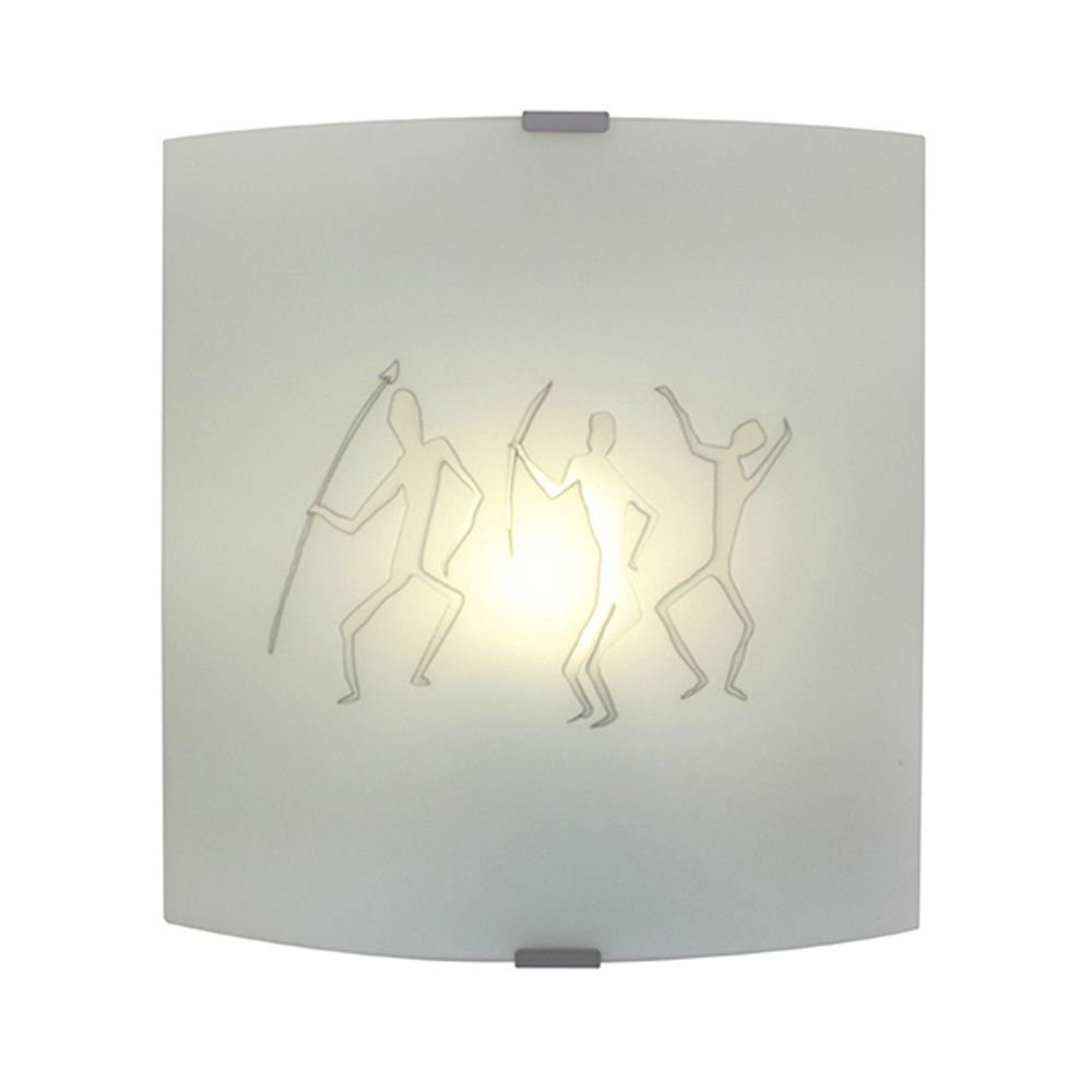 Eurolux silver wall light shown in its packaging
