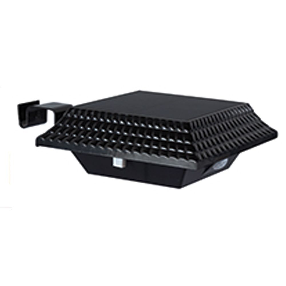 Eurolux black wall light, front view