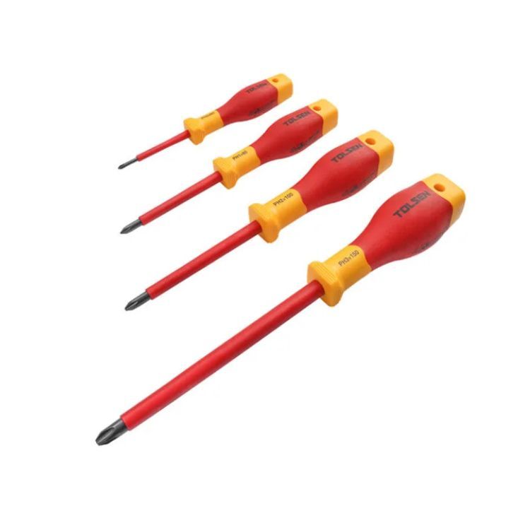 Close-up detail of the Tolsen tool set