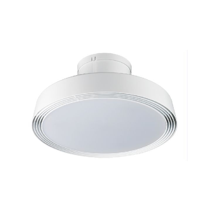 Eurolux white extractor fan installed and lit