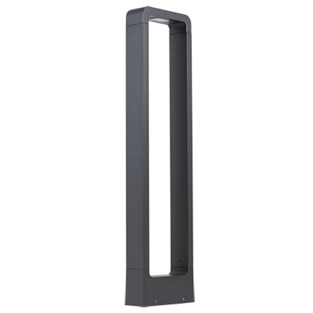 Radiant dark grey garden light, front view