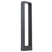 Radiant dark grey garden light, front view