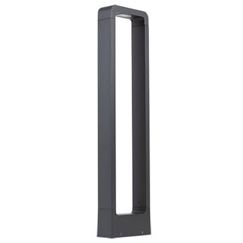 Radiant dark grey garden light, front view