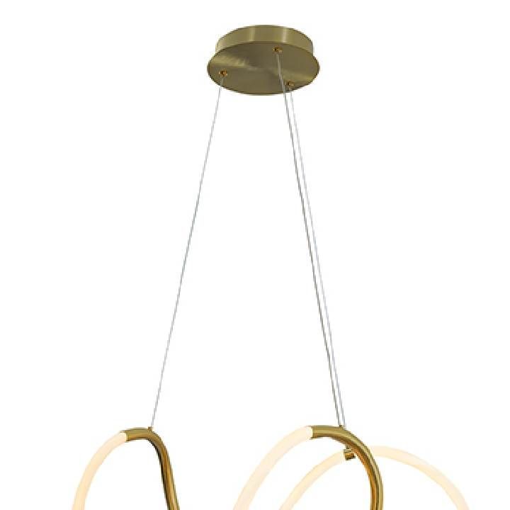 Eurolux gold pendant light shown in its packaging
