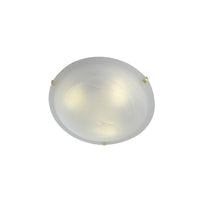 Eurolux polished brass ceiling light, front view