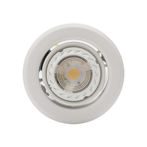 Radiant white downlight, front view