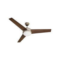 Radiant satin nickel ceiling light, front view