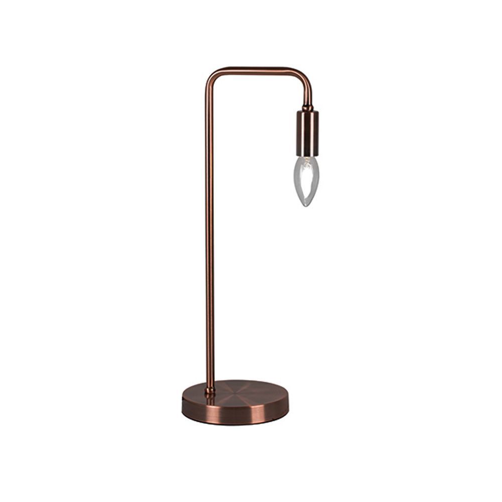 Eurolux copper table lamp, front view