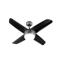Radiant ceiling fan, front view