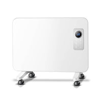 Radiant white heater, front view