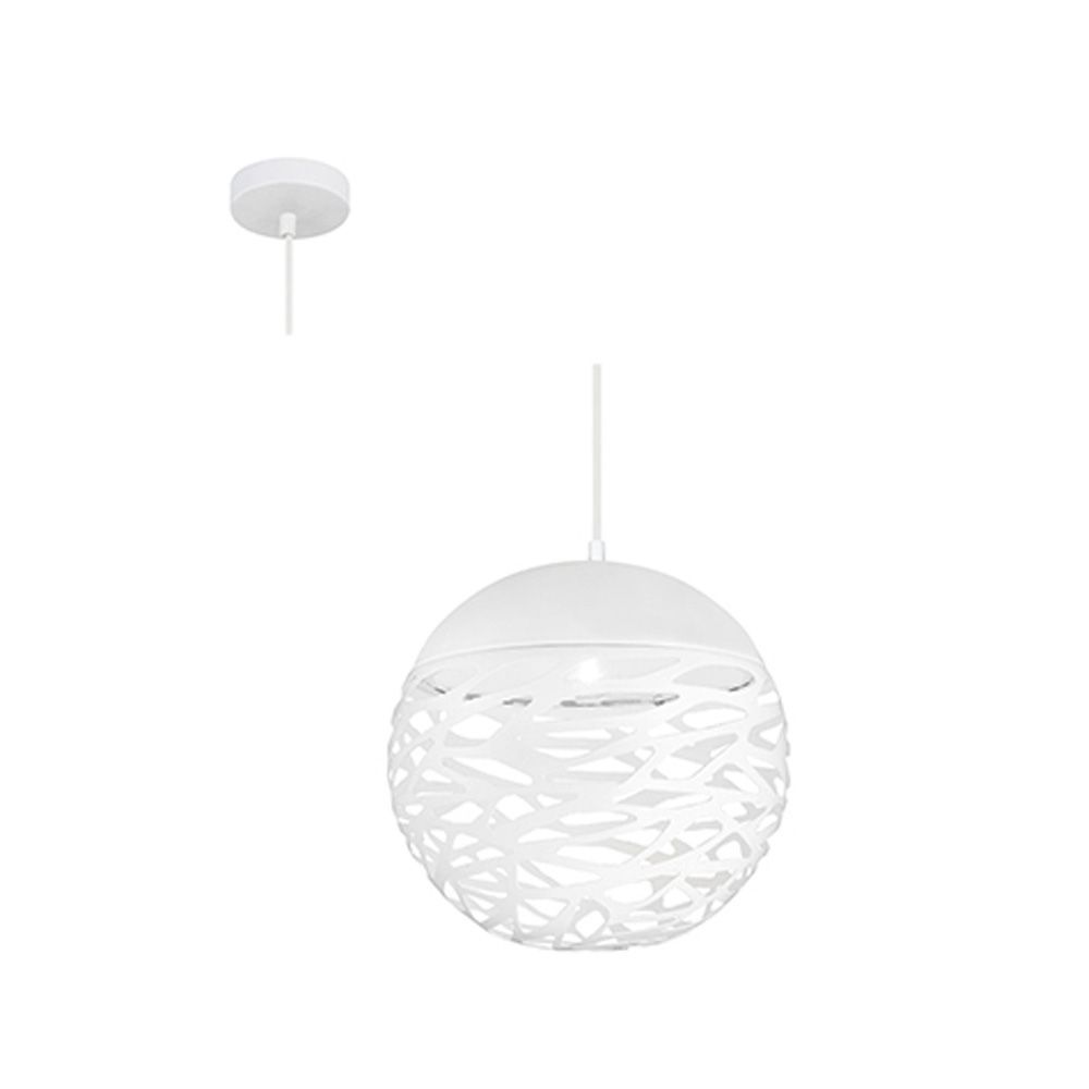 Radiant white pendant light, front view