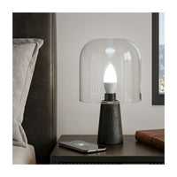 Close-up of the E14 small screw base on the Eurolux candle LED bulb