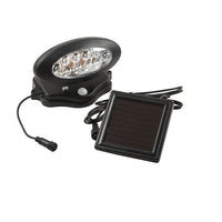 Eurolux black floodlight, front view