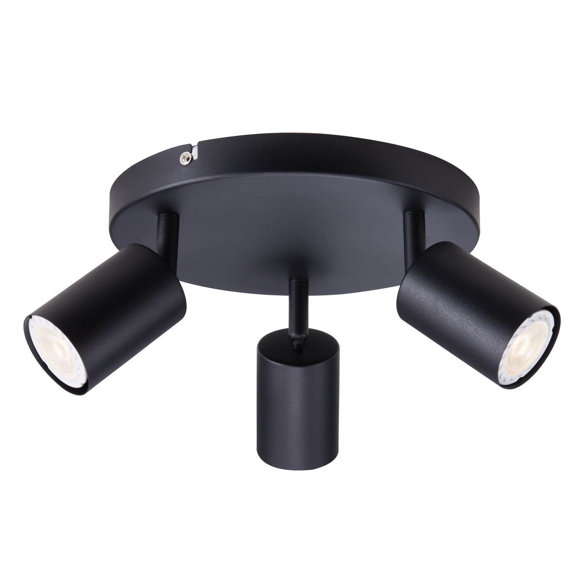 Urban black and in white downlight, front view
