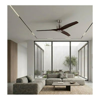 Eurolux ceiling fan installed and lit
