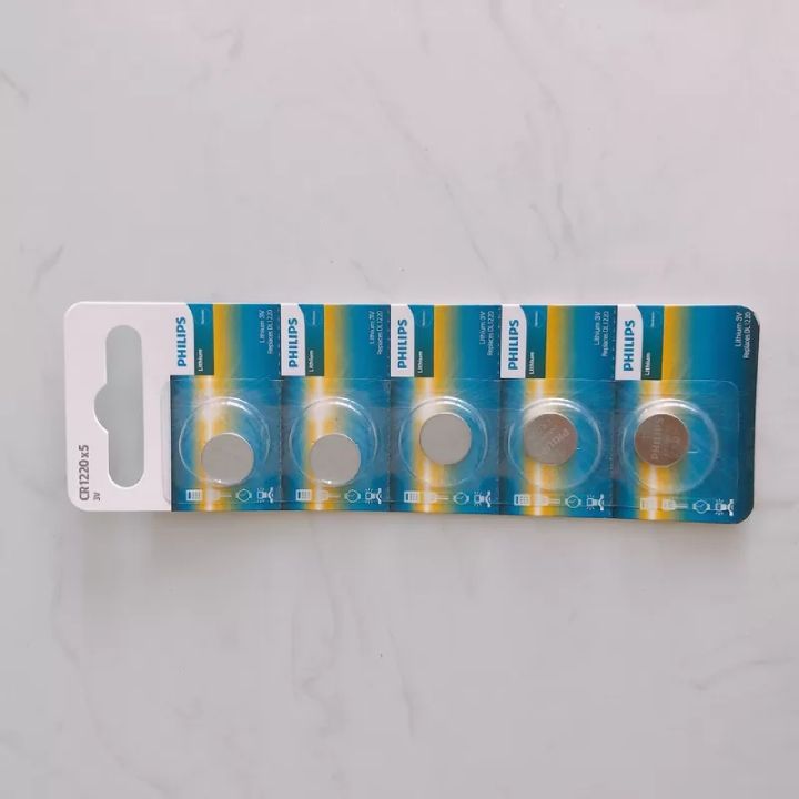 Philips batterie shown in its packaging