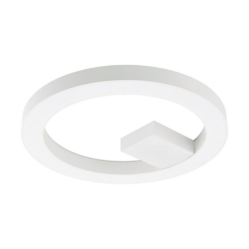 Eurolux white ceiling light, front view