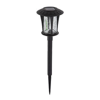 Eurolux black garden light, front view
