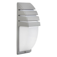 Radiant silver wall light, front view