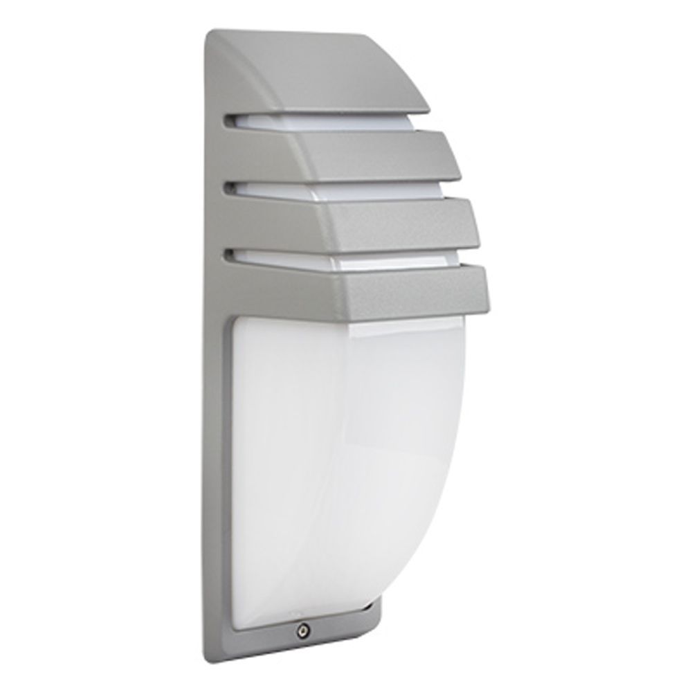 Radiant silver wall light, front view
