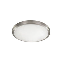 Radiant white ceiling light, front view