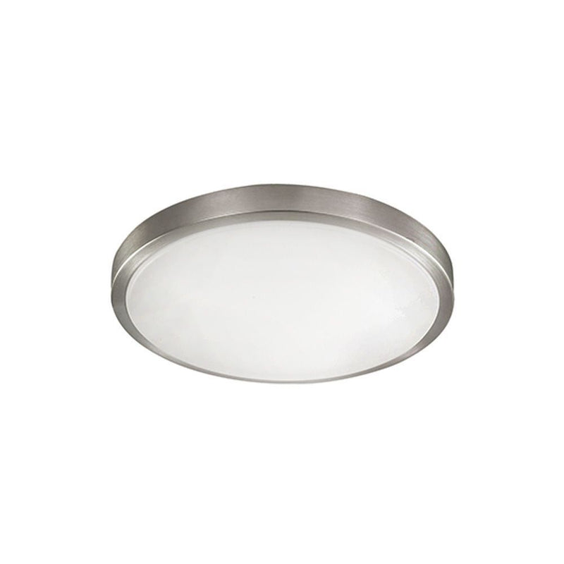 Radiant white ceiling light, front view