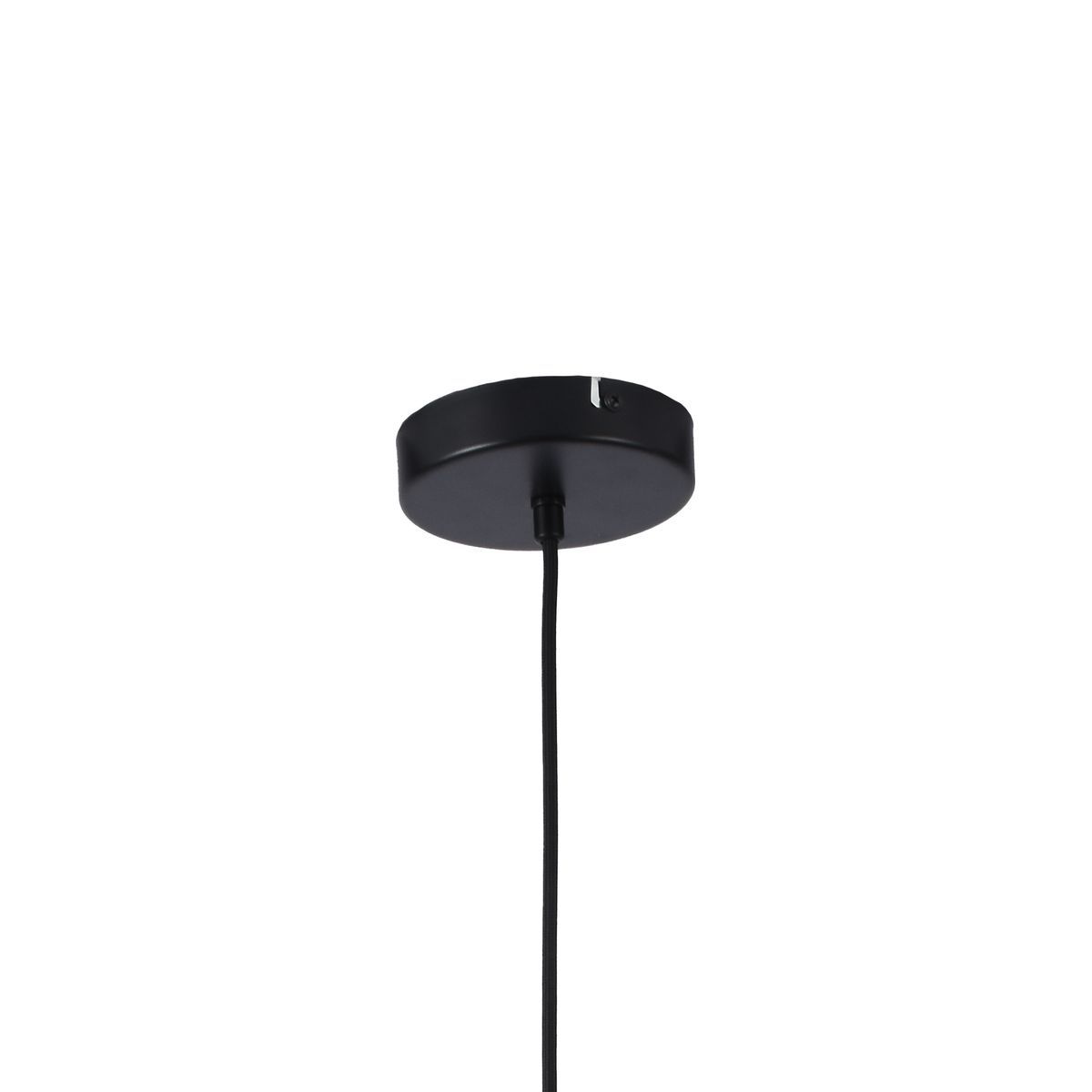 Close-up detail of the Eurolux black & white pendant light