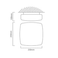 Eurolux ceiling light dimensions diagram