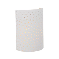 Eurolux white wall light, front view