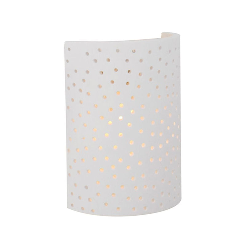 Eurolux white wall light, front view