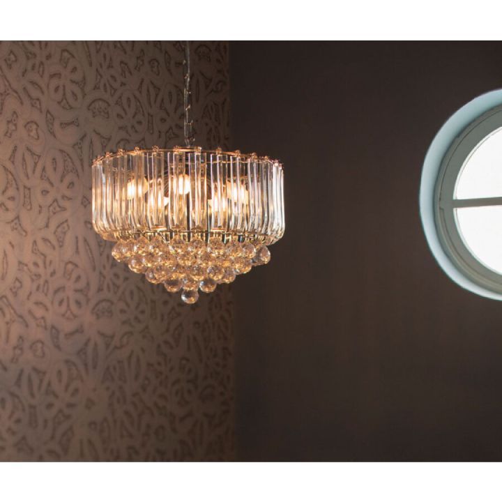 Close-up detail of the Eurolux chandelier