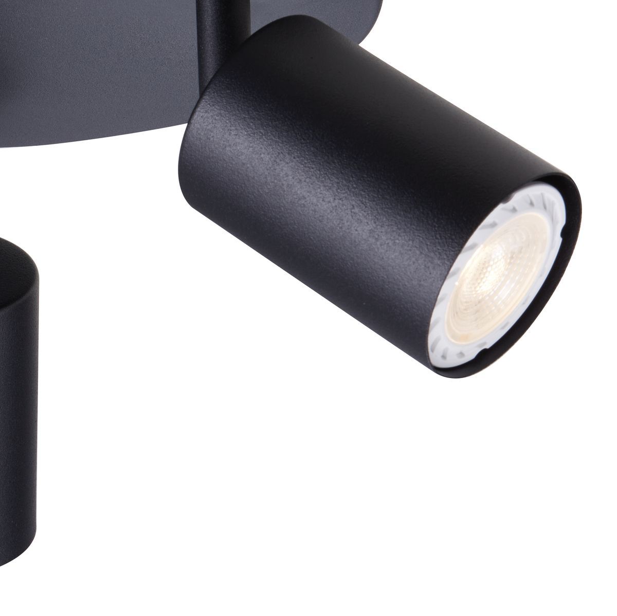 Urban black and in white downlight shown in its packaging