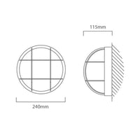 Eurolux bulkhead light, alternate angle