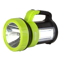 Eurolux black & lime green torch, front view