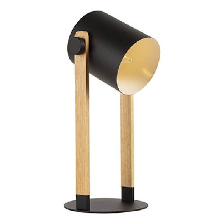 Eurolux black & brown table lamp dimensions diagram