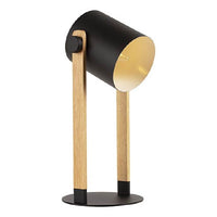 Eurolux black & brown table lamp dimensions diagram