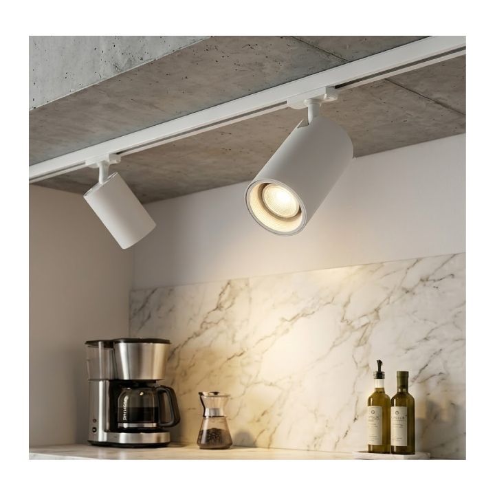 Eurolux downlight installed and lit