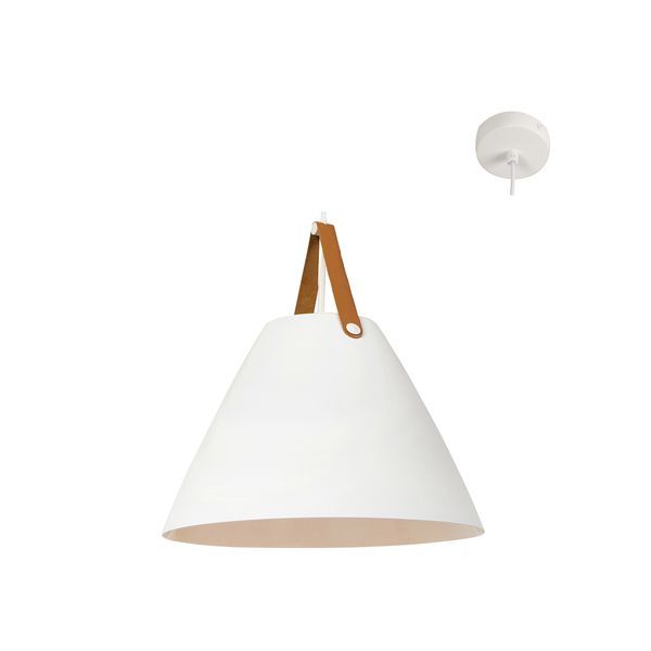 Eurolux white pendant light, front view