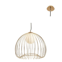 Eurolux gold pendant light, front view