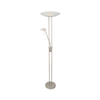 Eurolux silver / satin chrome lamp, front view