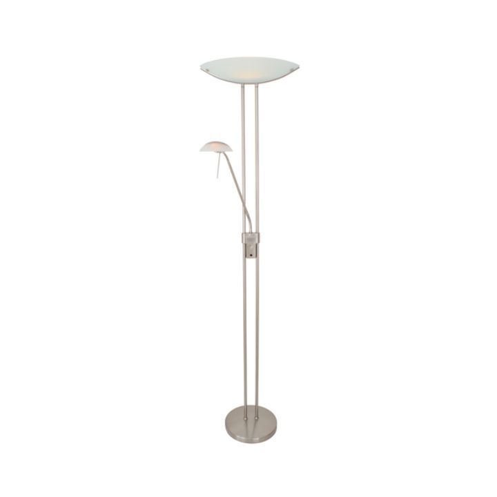 Eurolux silver / satin chrome lamp, front view