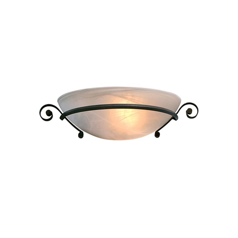 Radiant antique bronze wall light shown in its packaging