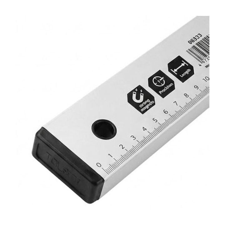 Tolsen spirit level installed and lit