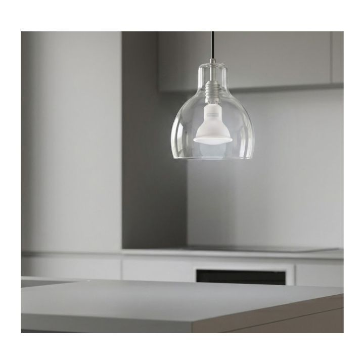 Eurolux downlight installed and lit