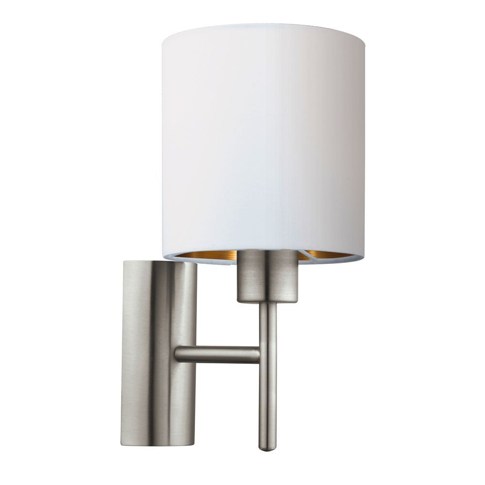 Eurolux satin chrome pendant light, front view